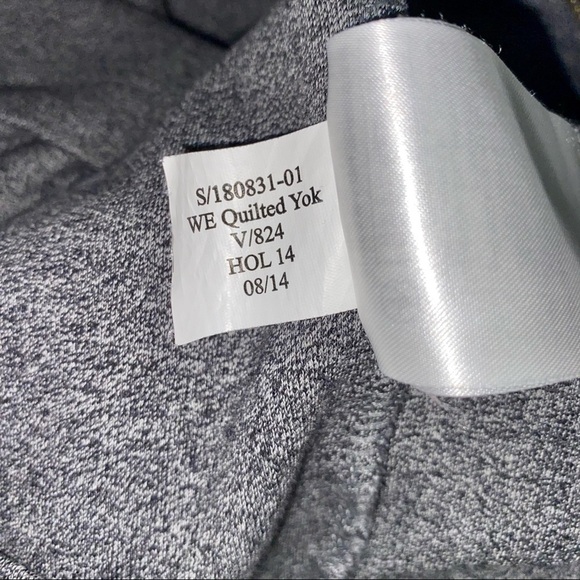 Banana Republic Pullover 1/4 Zip Jacket Quilted Long Sleeve Unisex Top - Picture 8 of 9